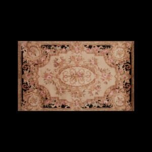 Tapis Savonnerie fait main, dimensions 1,53 m sur 0,92 m