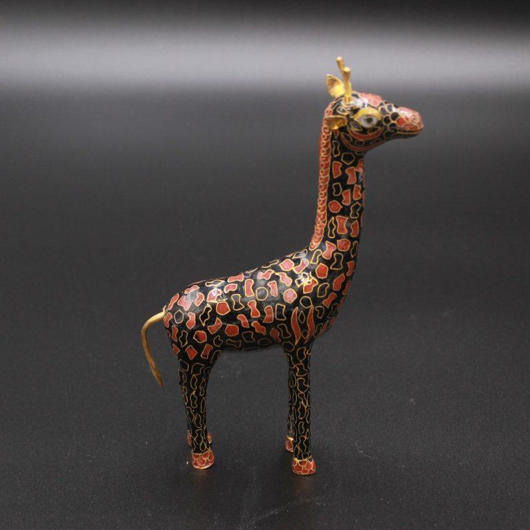 Cloisonné enamels Giraffe de Tresorient