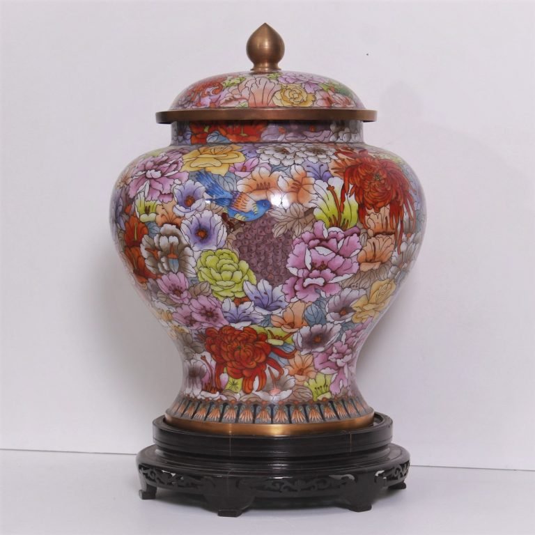 Cloisonné enamels Vase de Tresorient