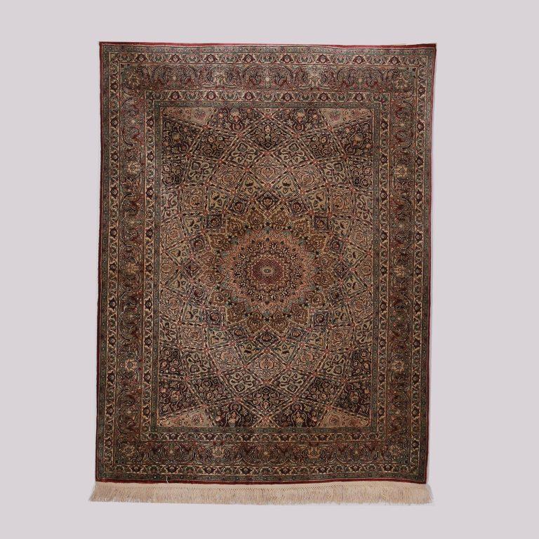 Hand-knotted silk oriental rugs