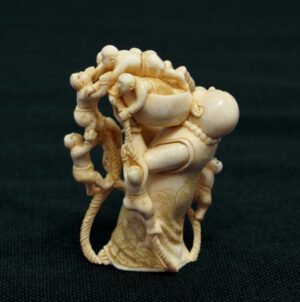 Netsuke Bouddha en ivoire de mammouth